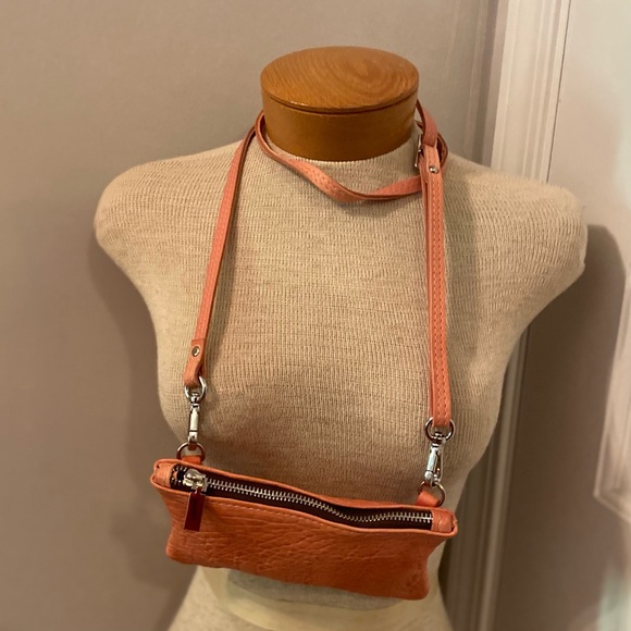 Maxon Collection Italian Small Leather Crossbody Bag - Picture 9 of 11